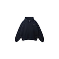 Black ZIDU French Terry hoodie front view